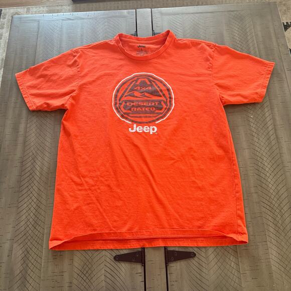 Jeep Other - Jeep 4x4 Desert Rated Large Orange Graphic T-Shirt EU